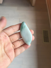 Load image into Gallery viewer, 59mm Type A 100% Natural white green Magnolia Petal pendant/worry stone PB189

