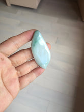 Load image into Gallery viewer, 59mm Type A 100% Natural white green Magnolia Petal pendant/worry stone PB189
