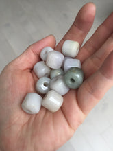 Load image into Gallery viewer, 12mm type A 100% Natural white/light green/purple/yellow/pink/orange Jadeite Jade LuluTong (Every road is smooth) bead pendant group AX156
