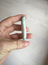 Load image into Gallery viewer, 59mm Type A 100% Natural white green Magnolia Petal pendant/worry stone PB189
