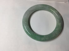 Load image into Gallery viewer, 卖了 58mm certified 100% natural type A light sunny green chubby round cut jadeite jade bangle BL8-5394
