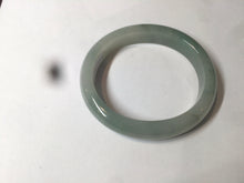 Load image into Gallery viewer, 50.5mm Certified Type A 100% Natural dark green/gray oval Jadeite Jade bangle AT93-2862
