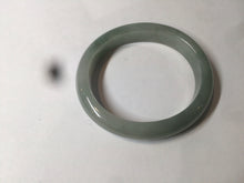 Load image into Gallery viewer, 50.5mm Certified Type A 100% Natural dark green/gray oval Jadeite Jade bangle AT93-2862
