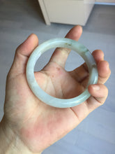 Load image into Gallery viewer, 59.5mm Certified Type A 100% Natural icy watery light green blue Jadeite Jade bangle BN68-2596
