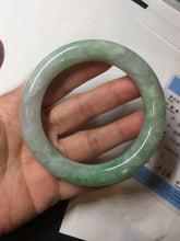 Load image into Gallery viewer, 卖了 58mm certified 100% natural type A light sunny green chubby round cut jadeite jade bangle BL8-5394
