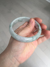 Load image into Gallery viewer, 59mm Certified Type A 100% Natural green gray Jadeite Jade bangle BN17-7070
