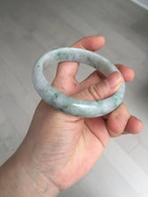 Load image into Gallery viewer, 59mm Certified Type A 100% Natural green gray Jadeite Jade bangle BN17-7070
