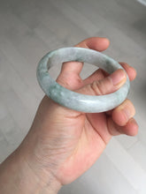 Load image into Gallery viewer, 59mm Certified Type A 100% Natural green gray Jadeite Jade bangle BN17-7070
