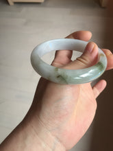 Load image into Gallery viewer, 57.7mm Certified 100% natural Type A dark green white gray purple brown jadeite jade bangle AD119-3012
