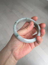 Load image into Gallery viewer, 59mm Certified Type A 100% Natural green gray Jadeite Jade bangle BN17-7070
