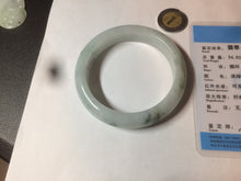 Load image into Gallery viewer, 55mm certified Type A 100% Natural green/white Jadeite Jade bangle BF67-4487
