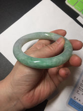 Load image into Gallery viewer, 卖了 58mm certified 100% natural type A light sunny green chubby round cut jadeite jade bangle BL8-5394
