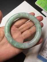 Load image into Gallery viewer, 卖了 58mm certified 100% natural type A light sunny green chubby round cut jadeite jade bangle BL8-5394
