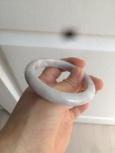 Load image into Gallery viewer, 53.5mm certified Type A 100% Natural light purple/white Jadeite Jade bangle AX82-0310

