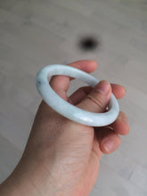 Load image into Gallery viewer, 57mm certified 100% natural light green/white jadeite jade bangle AX81-0308
