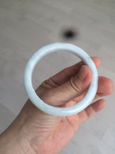 Load image into Gallery viewer, 57mm certified 100% natural light green/white jadeite jade bangle AX81-0308
