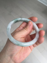 Load image into Gallery viewer, 58.7mm Certified Type A 100% Natural light green/white Jadeite Jade bangle BN15-7081
