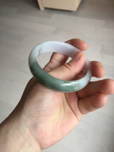 Load image into Gallery viewer, 54.2mm Certified type A 100% Natural dark green brown white purple Jadeite bangle AD120-3001
