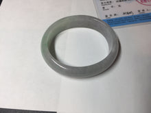 Load image into Gallery viewer, 51.5mm certified 100% natural type A light purple sunny green yellow oval jadeite jade bangle BL77-8666
