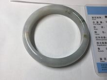 Load image into Gallery viewer, 59.5mm Certified Type A 100% Natural icy watery light green blue Jadeite Jade bangle BN68-2596
