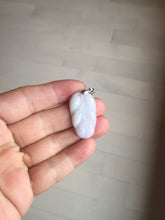 Load image into Gallery viewer, 100% natural type A  sunny green white purple jadeite jade leaf pendant group PB46

