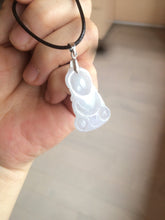 Load image into Gallery viewer, 全卖了N 100% Natural white light purple jadeite Jade baby buddha (宝宝佛) pendant group B98
