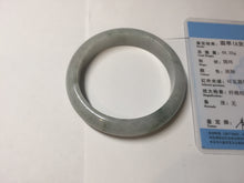 Load image into Gallery viewer, 53.7mm certificated Type A 100% Natural light green white Jadeite Jade bangle S89-7060
