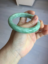 Load image into Gallery viewer, 59mm Certified Type A 100% Natural sunny green gray Jadeite Jade bangle PA126-9888

