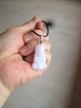 Load image into Gallery viewer, 全卖了N 100% Natural white light purple jadeite Jade baby buddha (宝宝佛) pendant group B98
