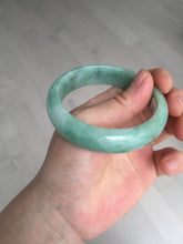 Load image into Gallery viewer, 54.9mm certified natural Type A apple green red jadeite jade bangle BN10-7078
