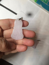 Load image into Gallery viewer, 全卖了N 100% Natural white light purple jadeite Jade baby buddha (宝宝佛) pendant group B98
