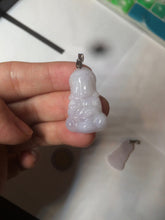 Load image into Gallery viewer, 全卖了N 100% Natural white light purple jadeite Jade baby buddha (宝宝佛) pendant group B98
