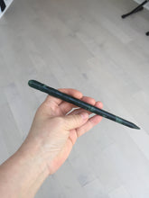 Load image into Gallery viewer, 17cm 100% Natural dark green/black bamboo Xiu Jade Serpentine hairpin AW1
