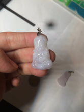 Load image into Gallery viewer, 全卖了N 100% Natural white light purple jadeite Jade baby buddha (宝宝佛) pendant group B98
