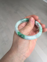 Load image into Gallery viewer, 52.5mm certified 100% natural Type A sunny green purple slim jadeite jade bangle BN9-7083
