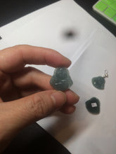 Load image into Gallery viewer, 100% Natural blue gray green  Guatemala jadeite Jade  happy buddha pendant group BH58
