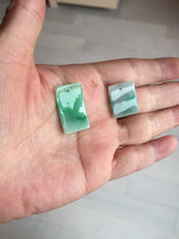 Load image into Gallery viewer, 100% Natural type A icy watery sunny green/purple Jadeite Jade safe and sound pendant AX145
