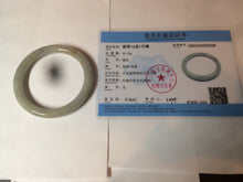 Load image into Gallery viewer, 55mm certified type A 100% Natural green/yellow/purple(Fu Lu Shou) slim Jadeite Jade bangle BF72-2529
