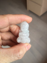 Load image into Gallery viewer, 100% Natural white light green jadeite Jade baby Buddha (宝宝佛) pendant group AU19
