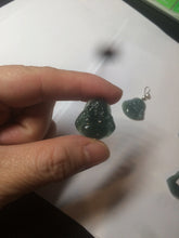 Load image into Gallery viewer, 100% Natural blue gray green  Guatemala jadeite Jade  happy buddha pendant group BH58
