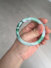 Load image into Gallery viewer, 52.5mm certified 100% natural Type A sunny green purple slim jadeite jade bangle BN9-7083
