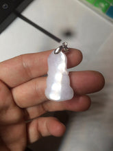 Load image into Gallery viewer, 全卖了N 100% Natural white light purple jadeite Jade baby buddha (宝宝佛) pendant group B98
