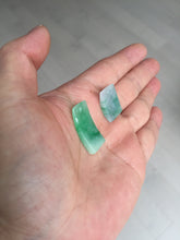 Load image into Gallery viewer, 100% Natural type A icy watery sunny green/purple Jadeite Jade safe and sound pendant AX145
