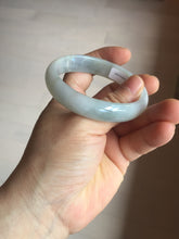 Load image into Gallery viewer, 50.5mm certified 100% natural Type A light green/purple oval jadeite jade bangle PB191
