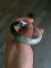 Load image into Gallery viewer, 46.7mm Certified Type A 100% Natural sunny green/dark green/purple Jadeite Jade bangle AX6-0100
