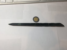 Load image into Gallery viewer, 17cm 100% Natural dark green/black bamboo Xiu Jade Serpentine hairpin AW1
