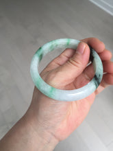 Load image into Gallery viewer, 56.9mm 100% natural Type A sunny green white purple jadeite jade bangle BN6-8241
