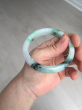 Load image into Gallery viewer, 56.9mm 100% natural Type A sunny green white purple jadeite jade bangle BN6-8241
