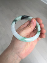 Load image into Gallery viewer, 56.9mm 100% natural Type A sunny green white purple jadeite jade bangle BN6-8241
