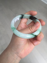 Load image into Gallery viewer, 56.9mm 100% natural Type A sunny green white purple jadeite jade bangle BN6-8241
